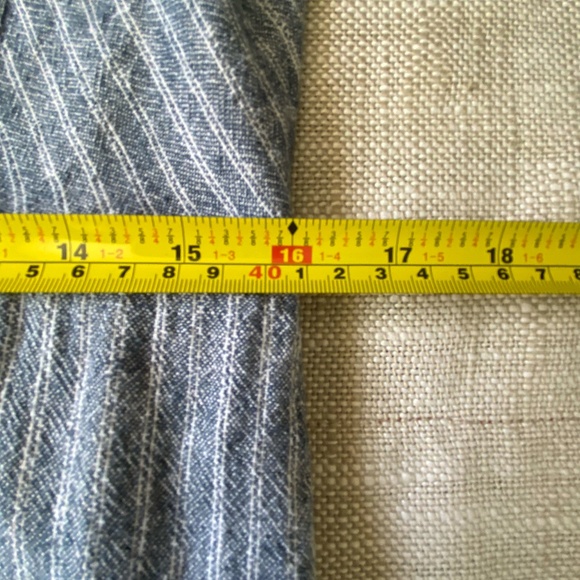 Banana Republic Blue/White Stripe Linen Blend Casual Nautical Summer Dress-Sz-6 - Picture 14 of 16